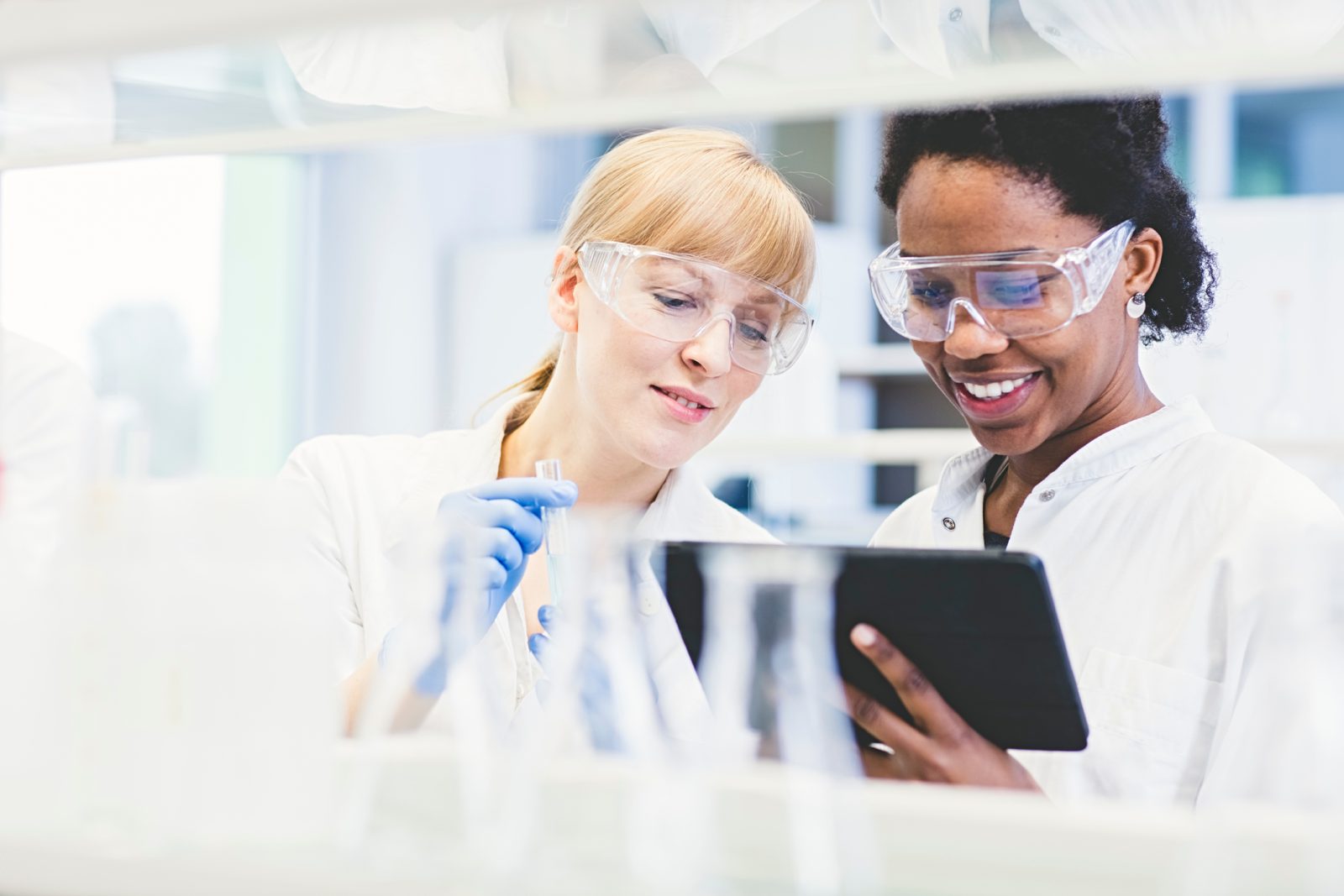 photo of scientists working in a lab
